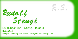 rudolf stengl business card